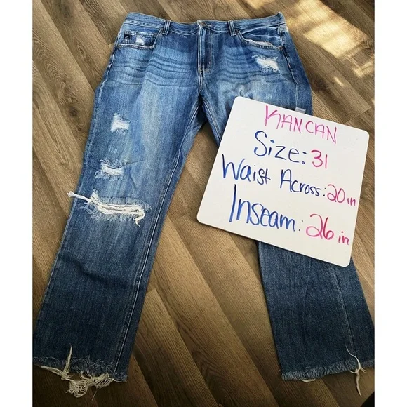 KANCAN Ripped 90’s Boyfriend Jeans - Picture 9 of 9